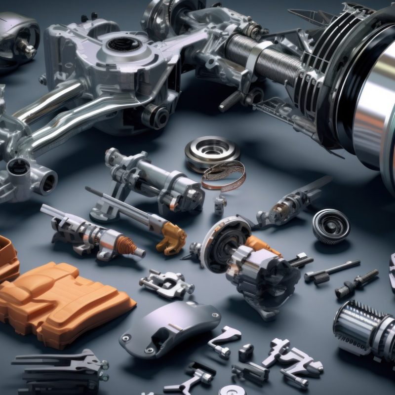 An image of all the different parts that are used in cars.